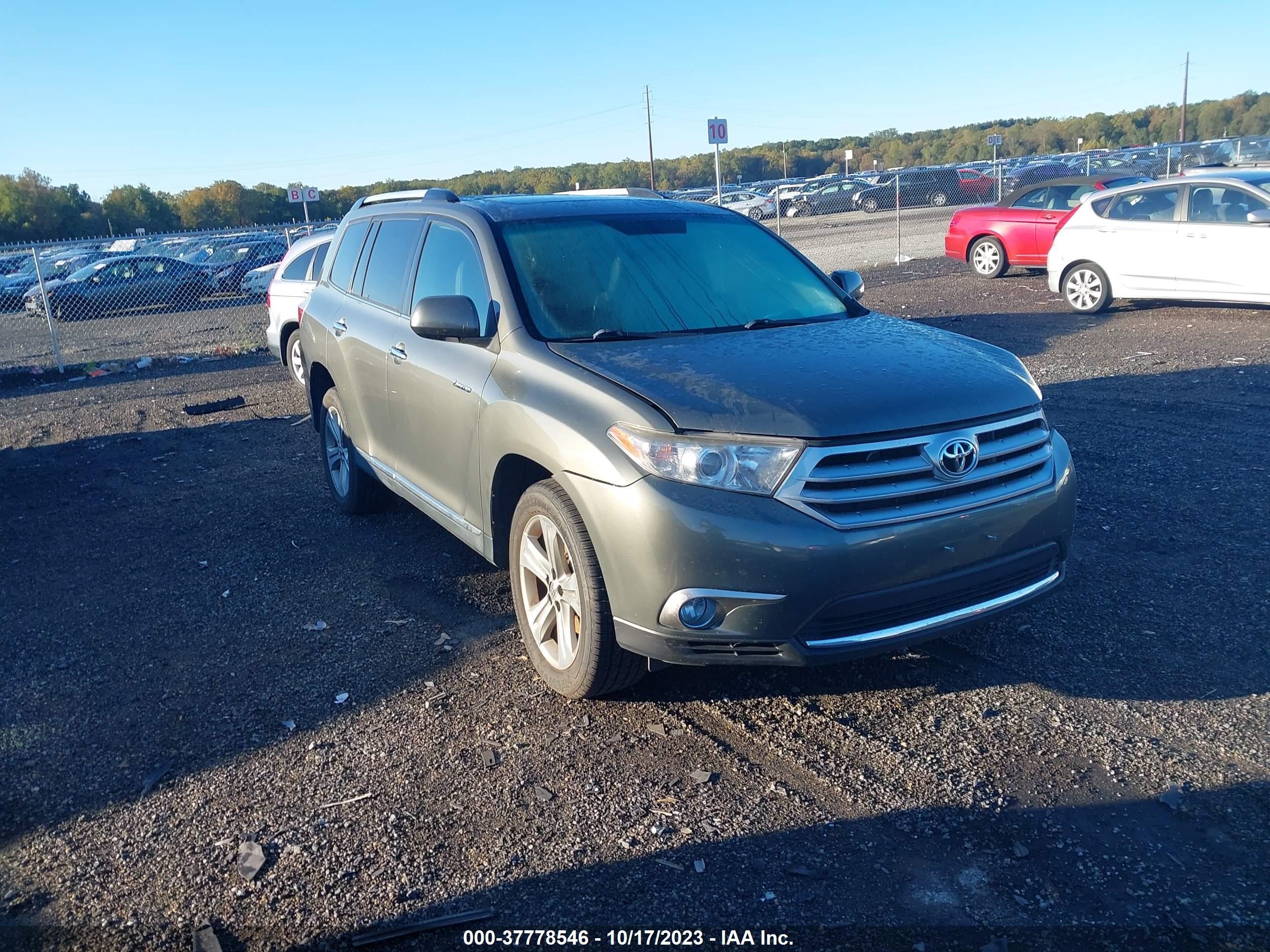 TOYOTA HIGHLANDER 2012 5tdyk3eh1cs054115