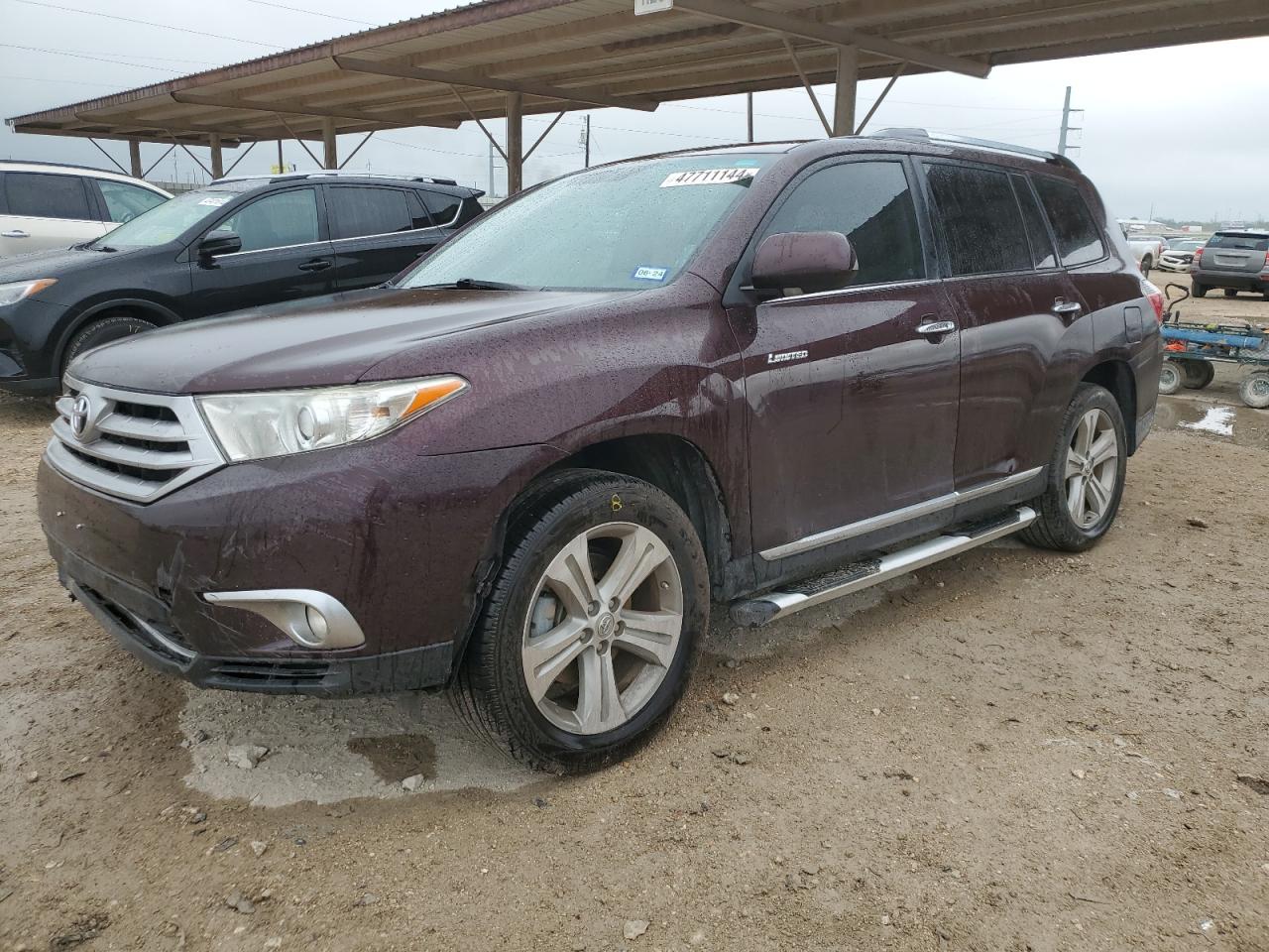 TOYOTA HIGHLANDER 2012 5tdyk3eh1cs078981