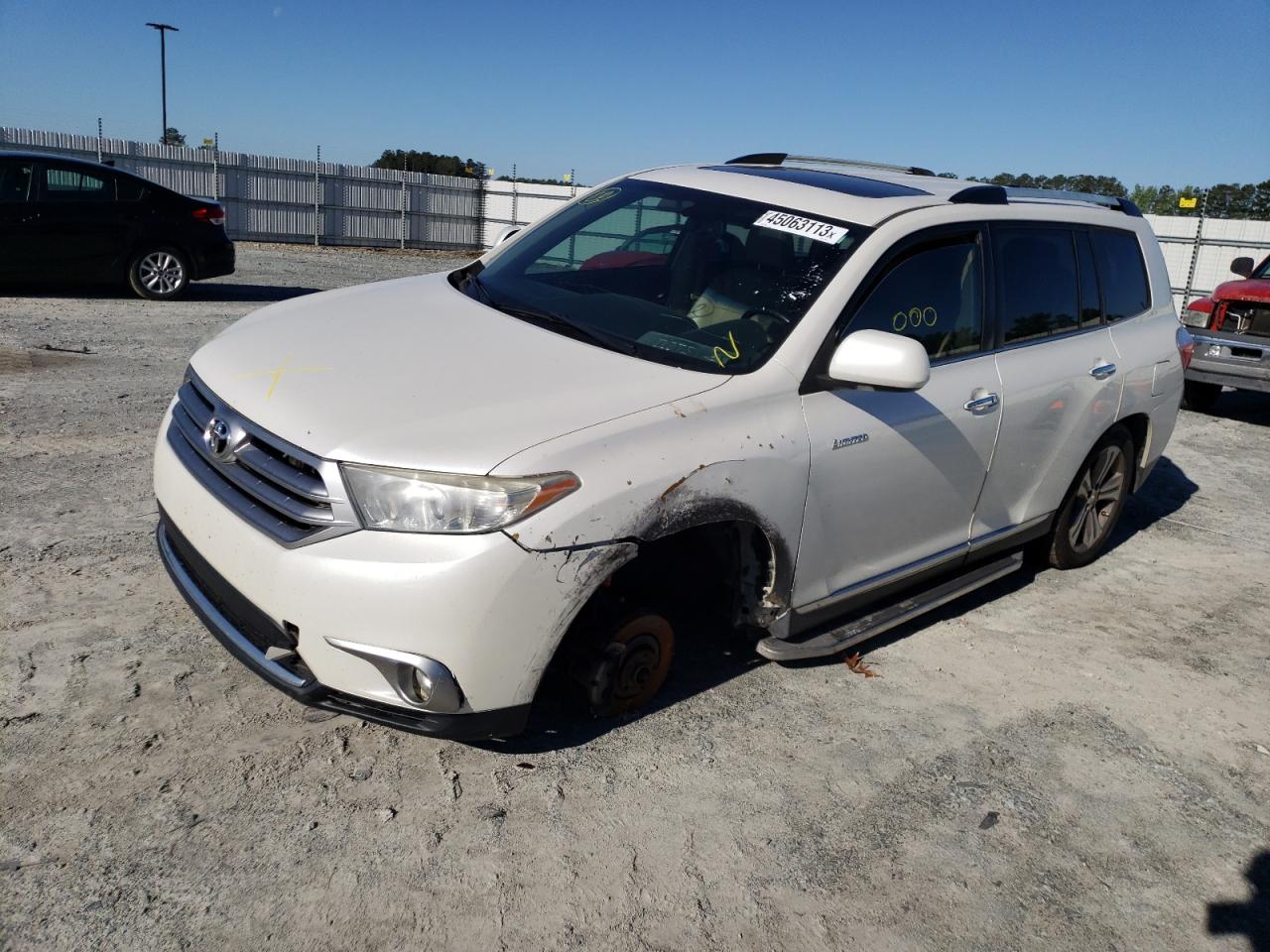 TOYOTA HIGHLANDER 2013 5tdyk3eh1ds118414