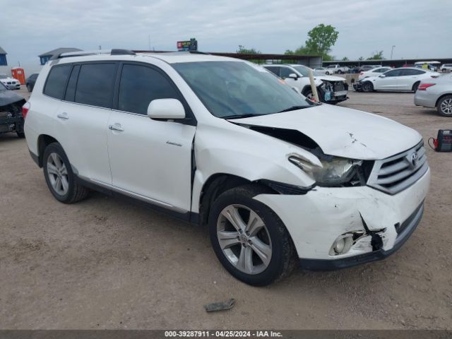 TOYOTA HIGHLANDER 2013 5tdyk3eh1ds125007