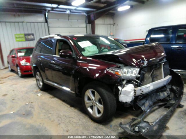 TOYOTA HIGHLANDER 2013 5tdyk3eh2ds121516