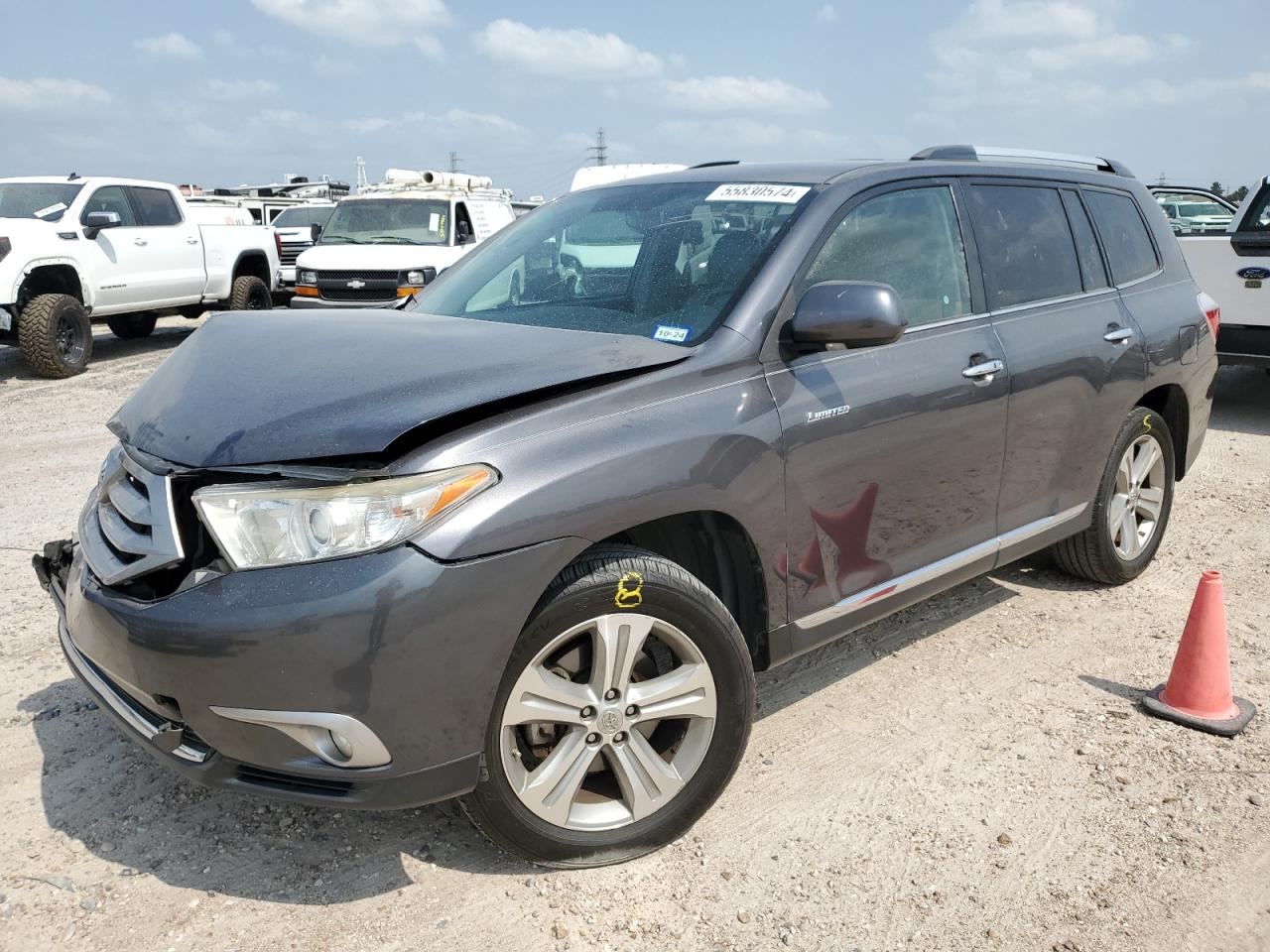 TOYOTA HIGHLANDER 2013 5tdyk3eh5ds141453