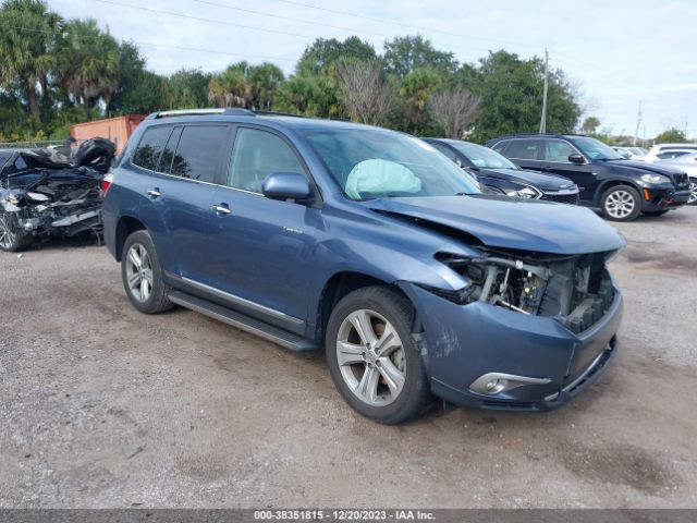 TOYOTA HIGHLANDER 2013 5tdyk3eh6ds100362