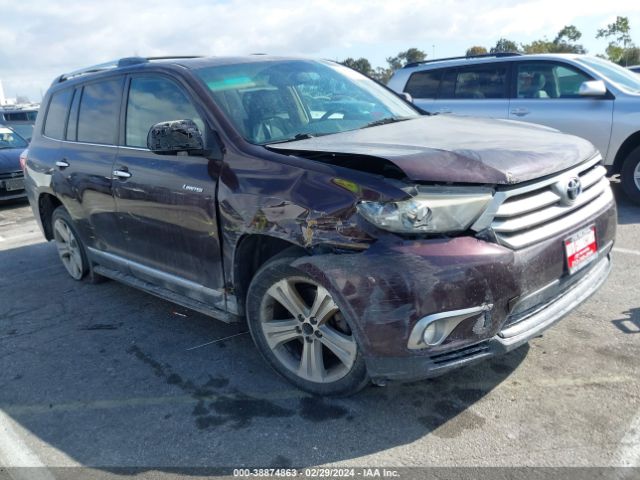 TOYOTA HIGHLANDER 2013 5tdyk3eh6ds118232