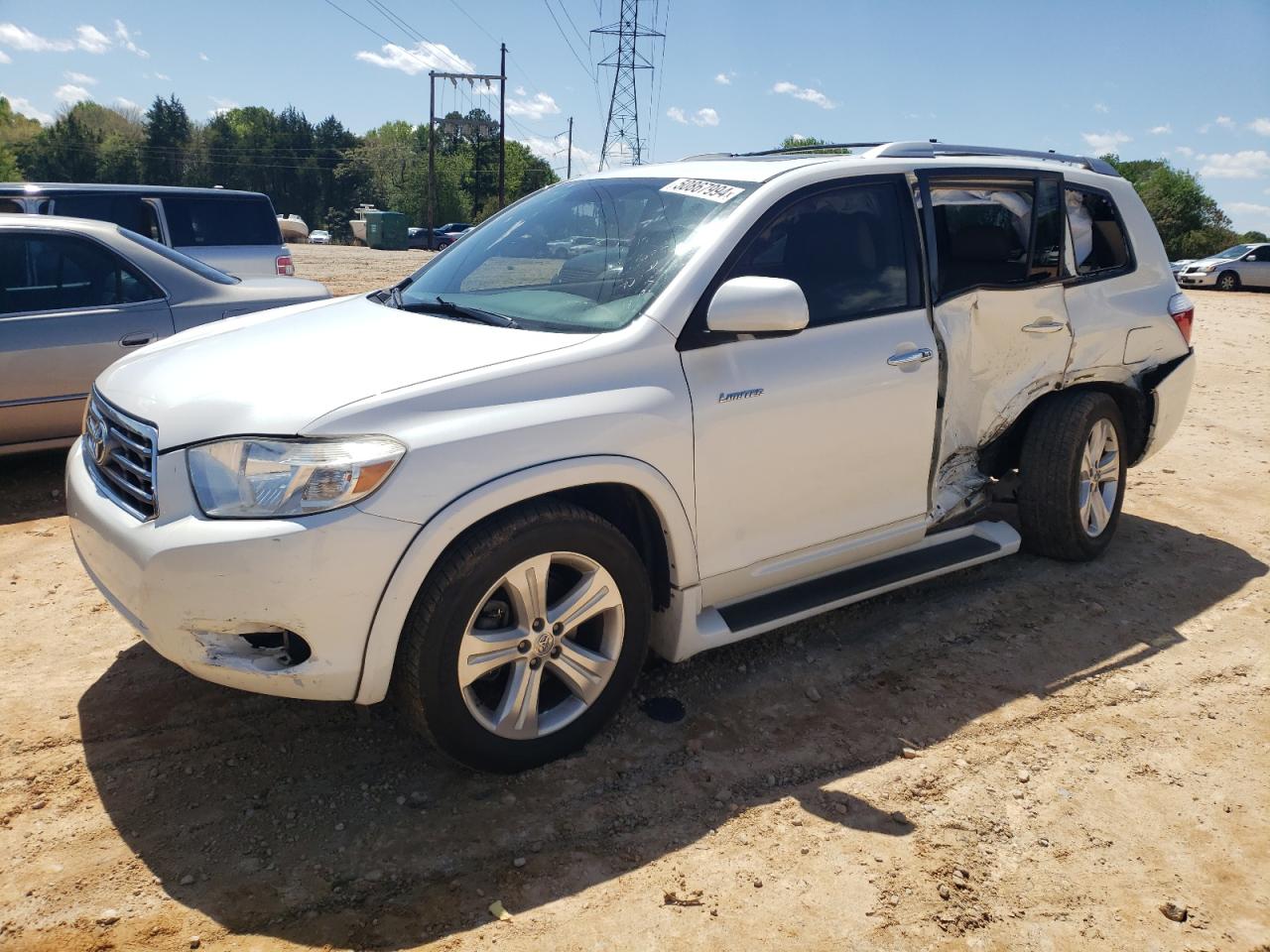 TOYOTA HIGHLANDER 2010 5tdyk3eh7as011525