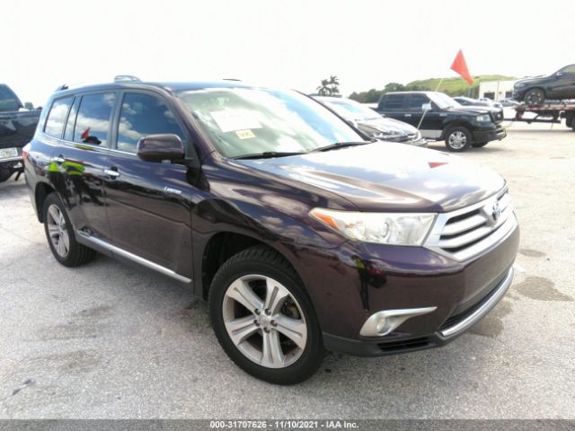 TOYOTA HIGHLANDER 2013 5tdyk3eh8ds110620