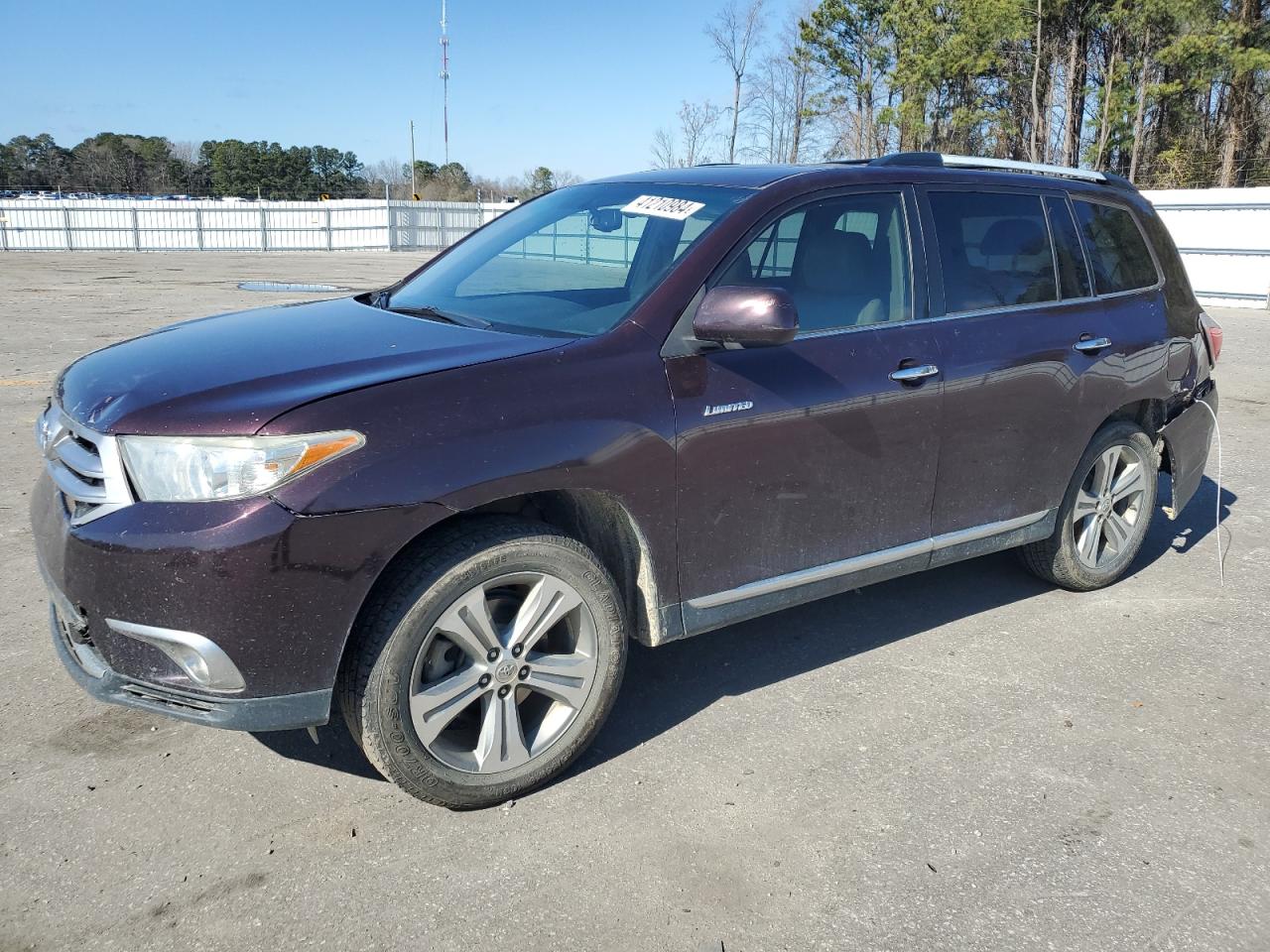 TOYOTA HIGHLANDER 2012 5tdyk3ehxcs068286