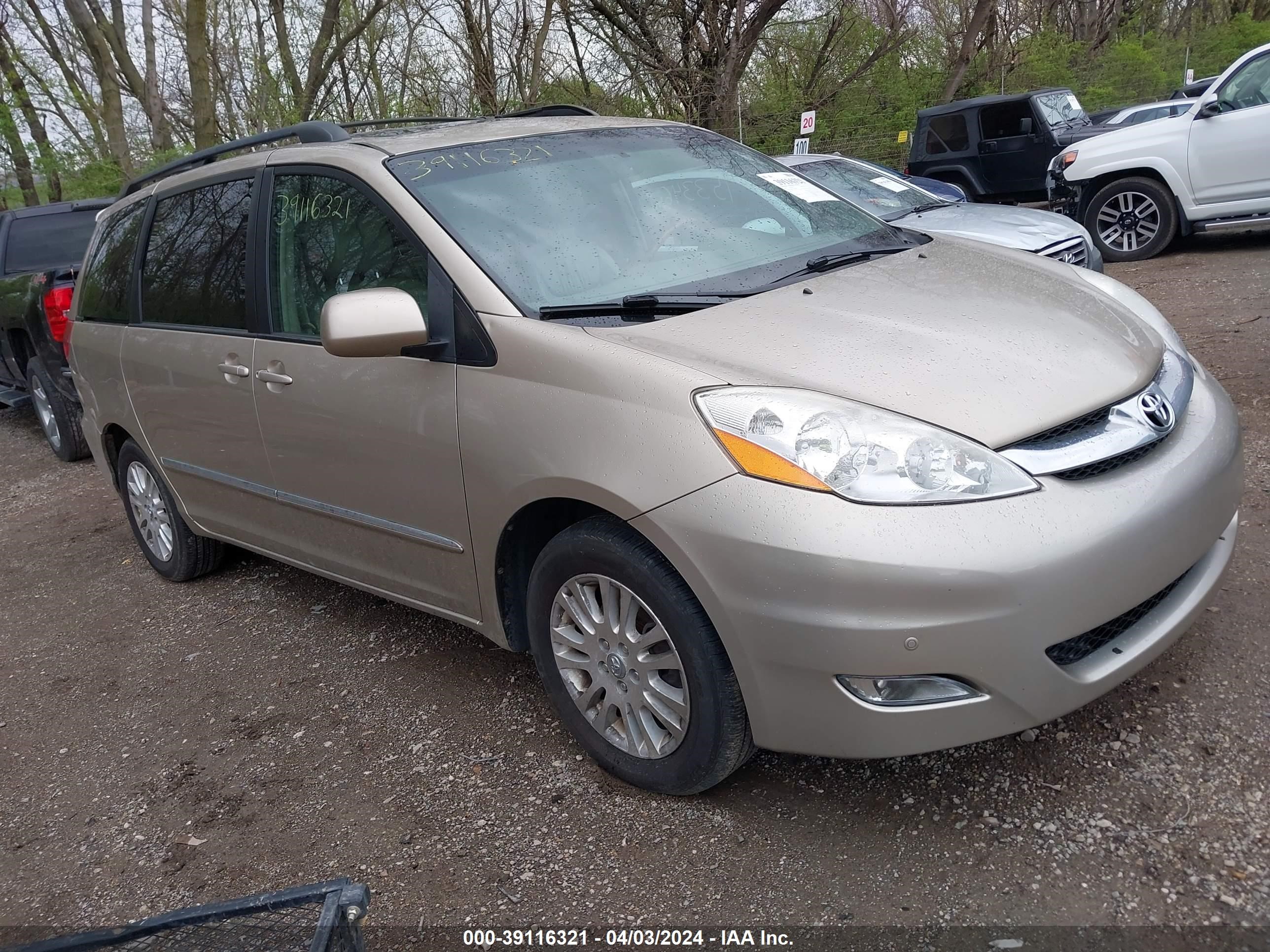 TOYOTA SIENNA XLE 2010 5tdyk4ccxas334903