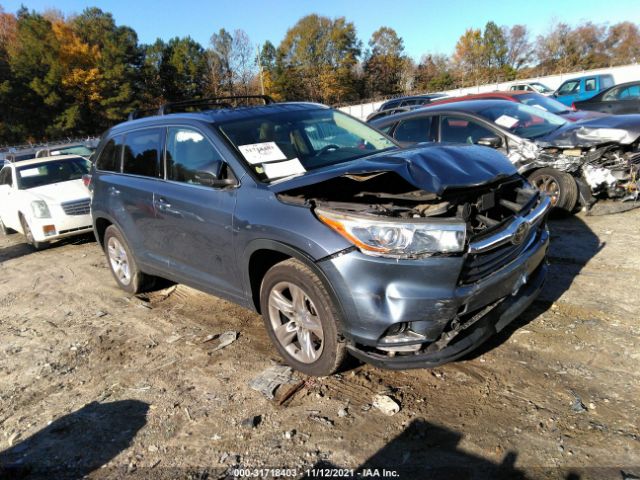 TOYOTA HIGHLANDER 2015 5tdykrfh0fs065127