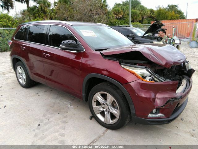 TOYOTA HIGHLANDER 2014 5tdykrfh1es010121