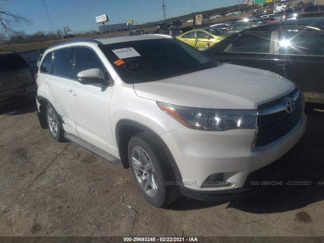 TOYOTA HIGHLANDER 2015 5tdykrfh1fs078761