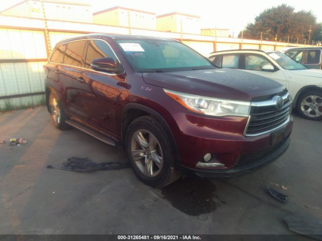 TOYOTA HIGHLANDER 2016 5tdykrfh2gs126740