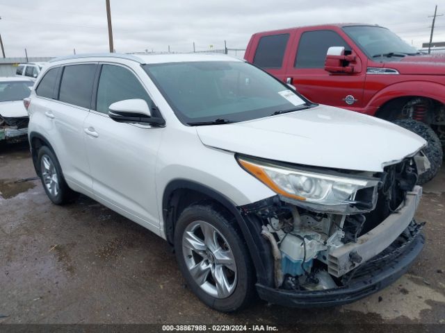 TOYOTA HIGHLANDER 2016 5tdykrfh2gs142548