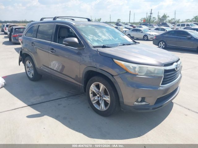 TOYOTA HIGHLANDER 2015 5tdykrfh4fs061002