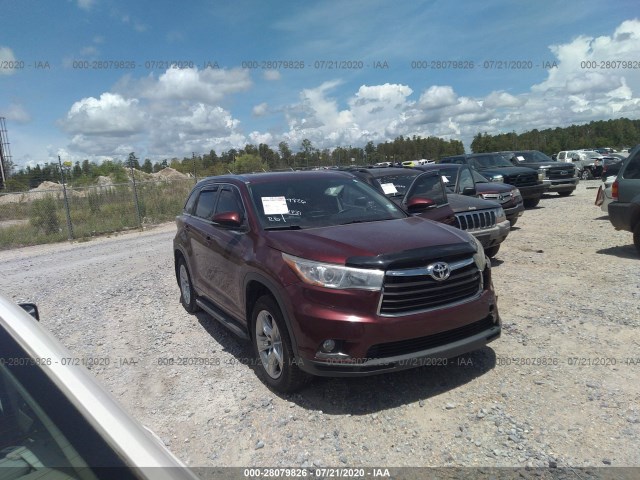 TOYOTA HIGHLANDER 2015 5tdykrfh7fs042363