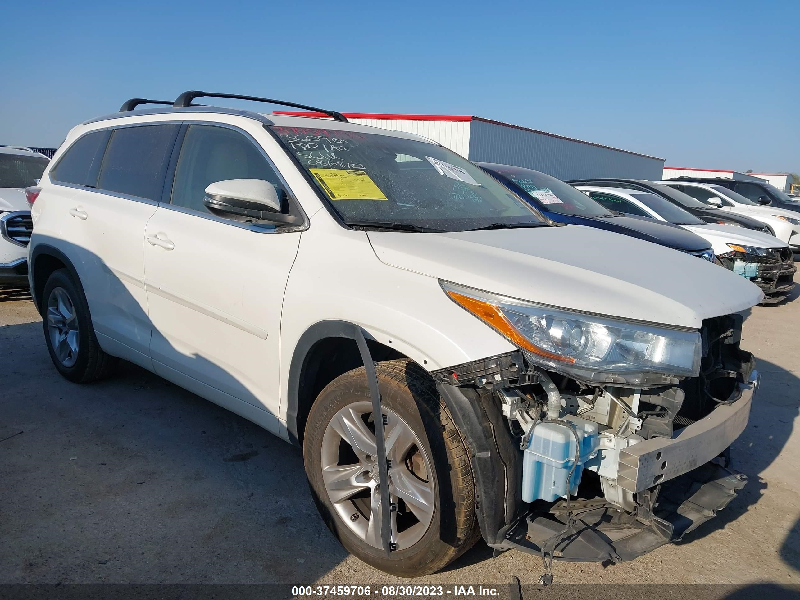 TOYOTA HIGHLANDER 2015 5tdykrfh7fs045103