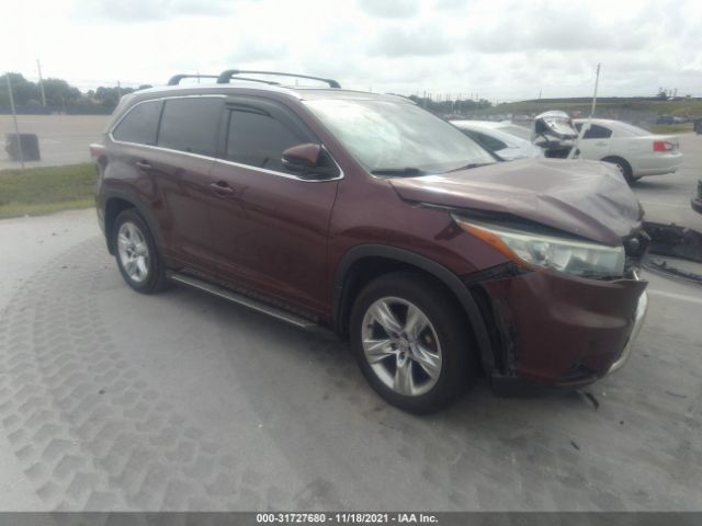 TOYOTA HIGHLANDER 2015 5tdykrfh7fs079574