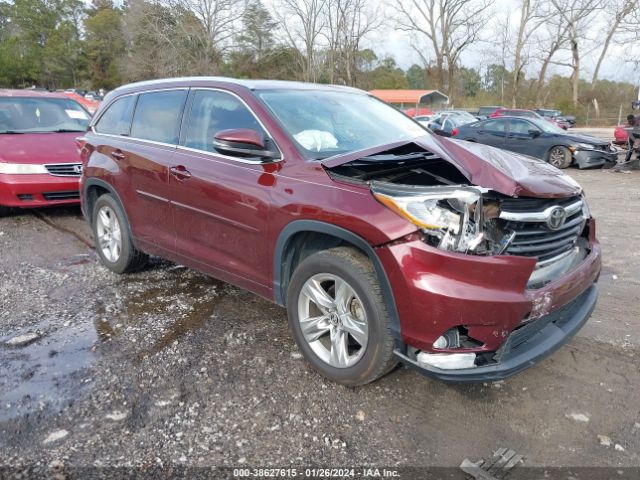 TOYOTA HIGHLANDER 2016 5tdykrfh8gs123194