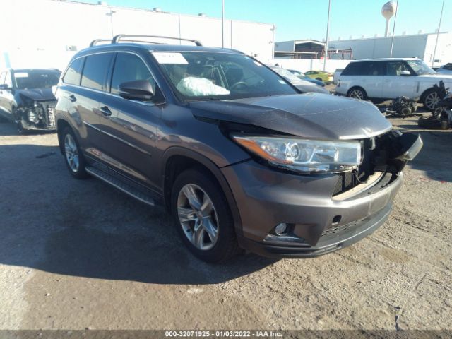 TOYOTA HIGHLANDER 2015 5tdykrfh9fs120156