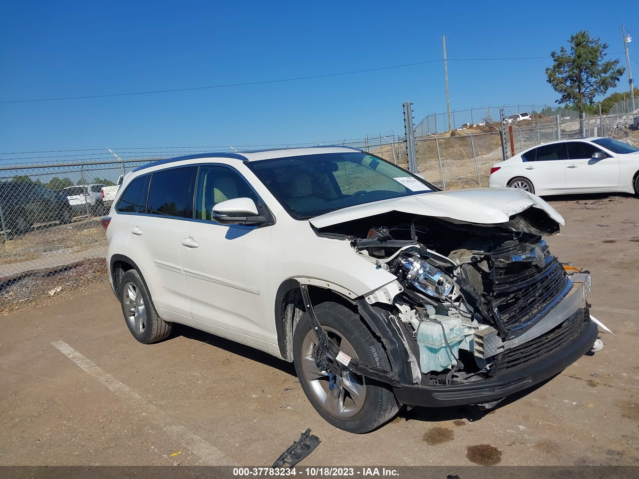 TOYOTA HIGHLANDER 2015 5tdykrfhxfs053938