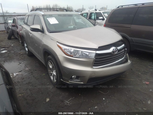 TOYOTA HIGHLANDER 2015 5tdykrfhxfs093775