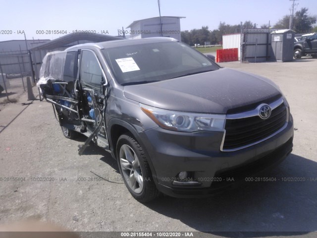 TOYOTA HIGHLANDER 2015 5tdykrfhxfs119565