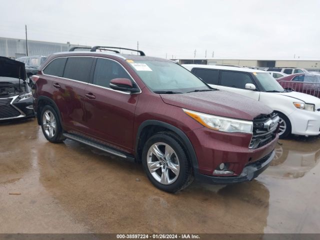 TOYOTA HIGHLANDER 2016 5tdykrfhxgs130213