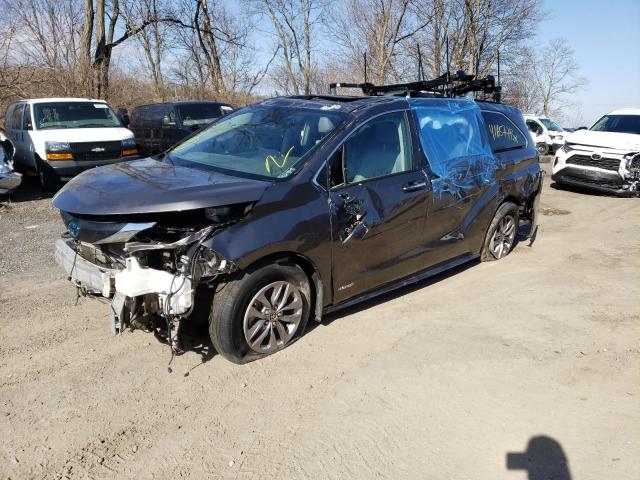 TOYOTA SIENNA XLE 2021 5tdyrkec0ms025376