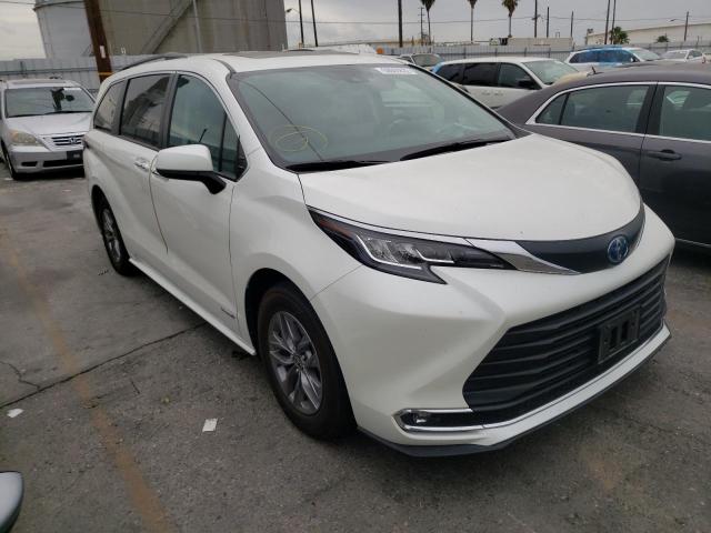 TOYOTA SIENNA XLE 2021 5tdyrkec0ms027340