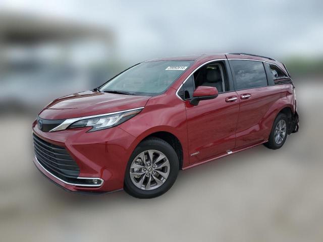 TOYOTA SIENNA XLE 2021 5tdyrkec0ms034000