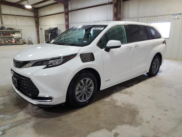 TOYOTA SIENNA XLE 2021 5tdyrkec0ms052996