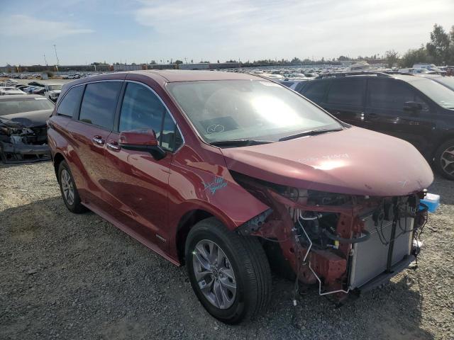 TOYOTA SIENNA XLE 2021 5tdyrkec0ms061763