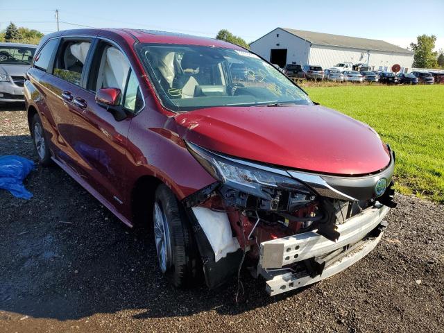 TOYOTA SIENNA XLE 2021 5tdyrkec0ms068860