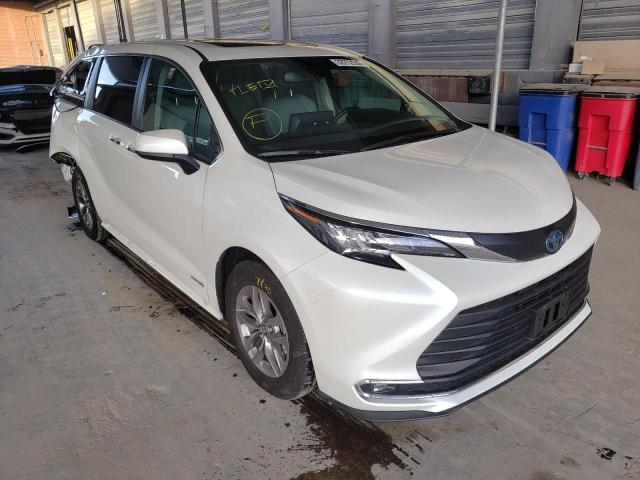 TOYOTA SIENNA XLE 2021 5tdyrkec1ms034264