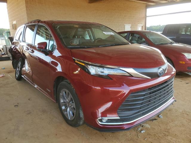 TOYOTA SIENNA XLE 2021 5tdyrkec2ms020762