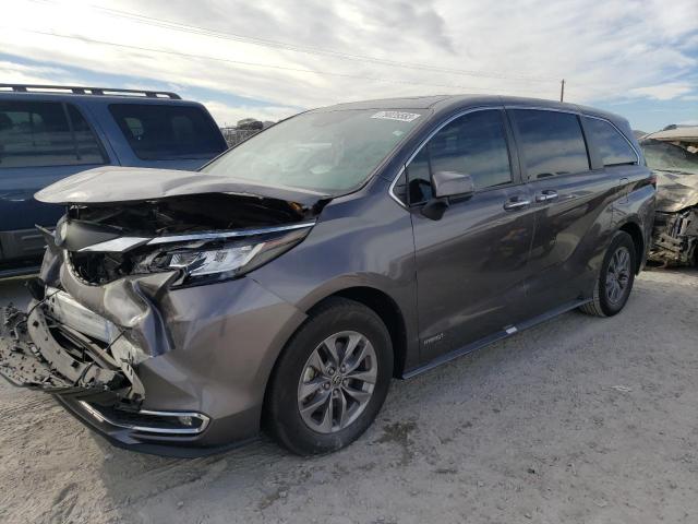 TOYOTA SIENNA XLE 2021 5tdyrkec2ms022687