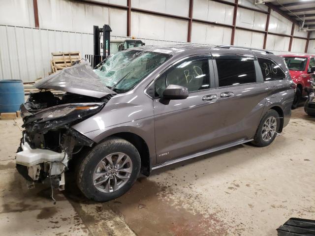 TOYOTA SIENNA XLE 2021 5tdyrkec2ms025122