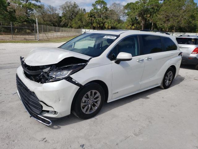 TOYOTA SIENNA XLE 2021 5tdyrkec2ms045578