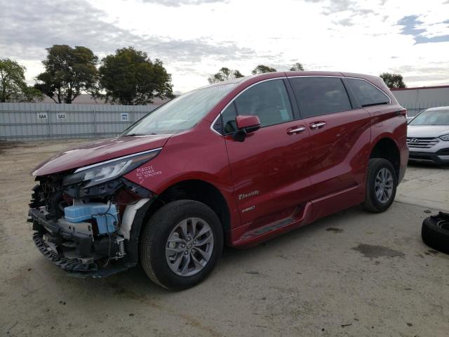 TOYOTA SIENNA XLE 2021 5tdyrkec2ms049498