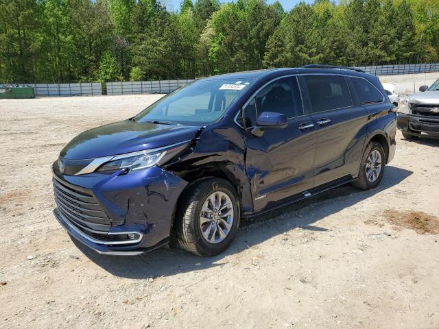 TOYOTA SIENNA XLE 2021 5tdyrkec2ms053325