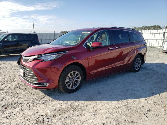 TOYOTA SIENNA XLE 2021 5tdyrkec2ms066253