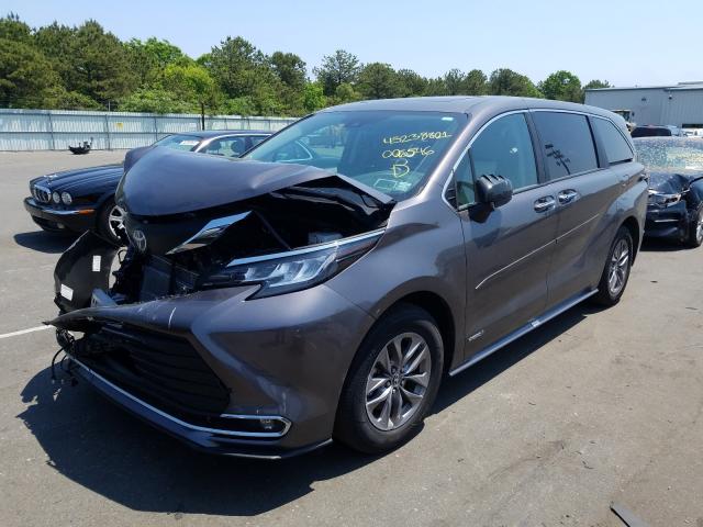 TOYOTA SIENNA XLE 2021 5tdyrkec3ms006546