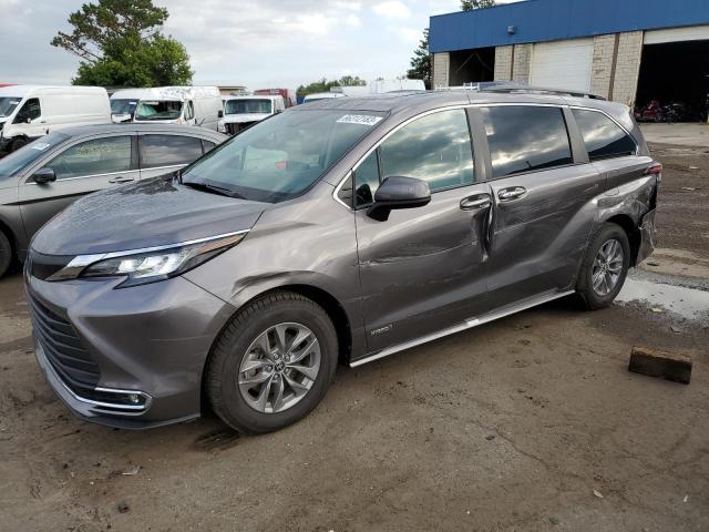 TOYOTA SIENNA XLE 2021 5tdyrkec3ms063586