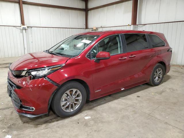 TOYOTA SIENNA XLE 2021 5tdyrkec4ms019726