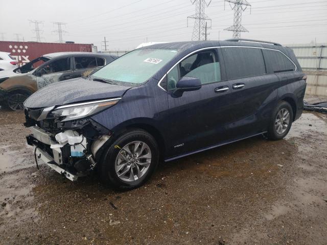 TOYOTA SIENNA XLE 2021 5tdyrkec4ms067596