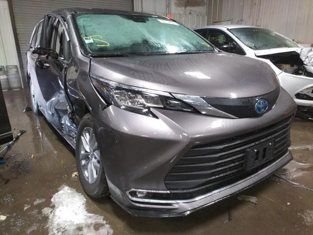 TOYOTA SIENNA XLE 2021 5tdyrkec5ms029584