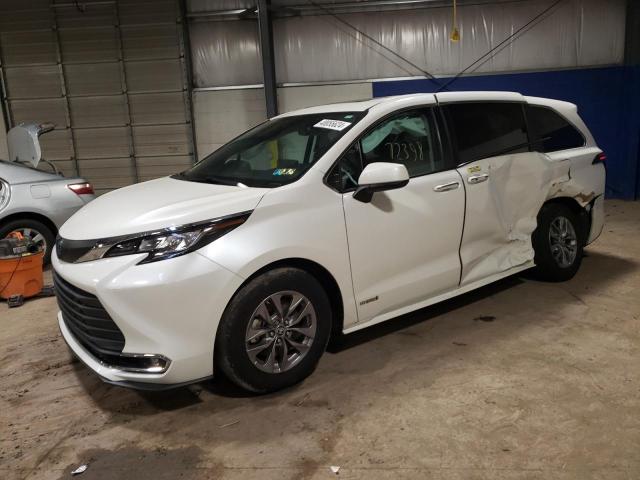 TOYOTA SIENNA XLE 2021 5tdyrkec6ms018240