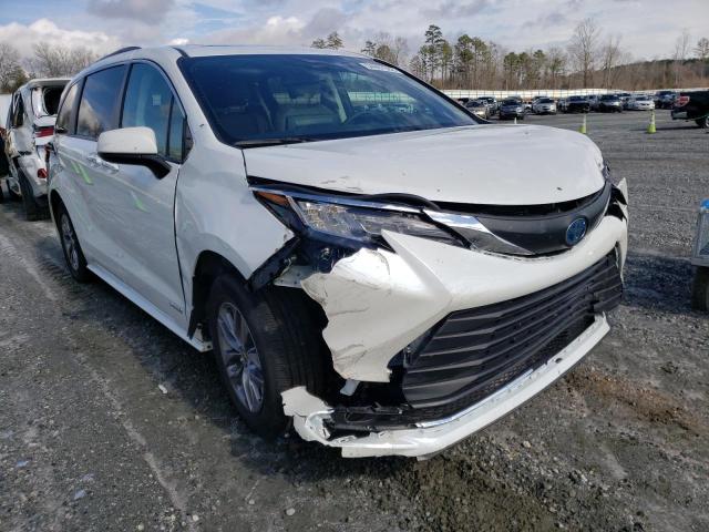 TOYOTA SIENNA XLE 2021 5tdyrkec6ms046412