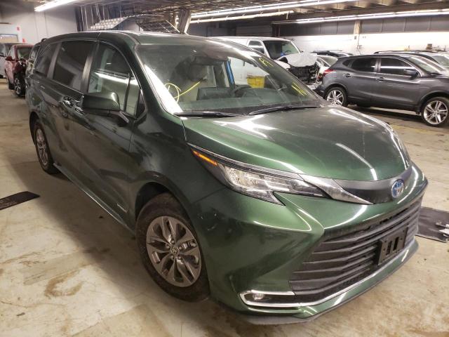 TOYOTA SIENNA XLE 2021 5tdyrkec7ms012480