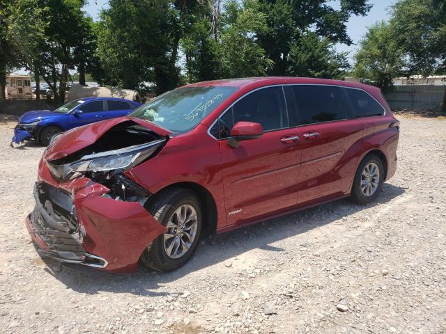 TOYOTA SIENNA XLE 2021 5tdyrkec7ms013631